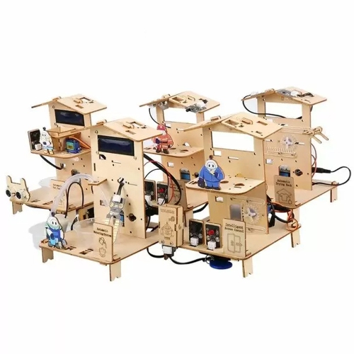 ACEBOTT QE024 ESP32 5-1n-1 Smart Home Education Kit - Level 2, STEM Robotics Science Kits for Students Age 12+, Engineering Projects STEAM Activities