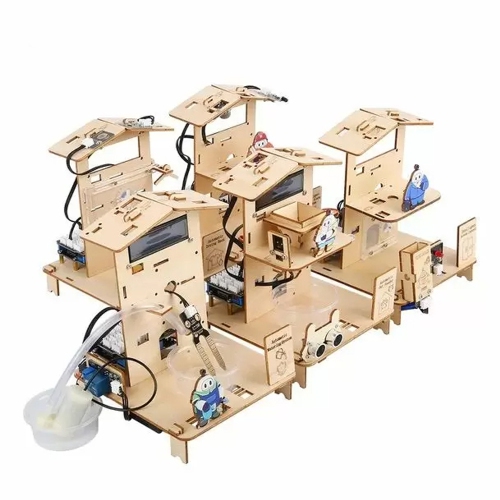 ACEBOTT QE024 ESP32 5-1n-1 Smart Home Education Kit - Level 2, STEM Robotics Science Kits for Students Age 12+, Engineering Projects STEAM Activities