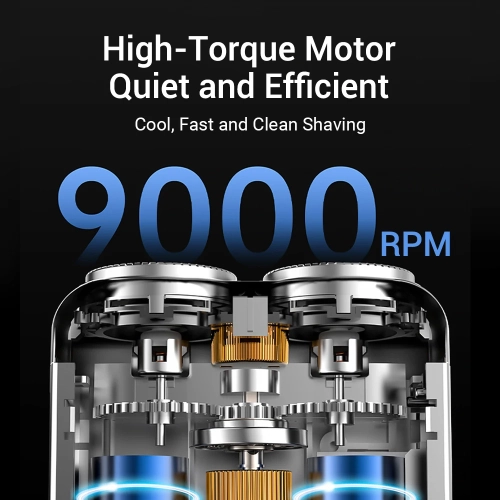 Electric Smart Shaver Digital Display Travel Shaver Mini Dual Blade Waterproof Men's Shaver Portable Beard Trimmer