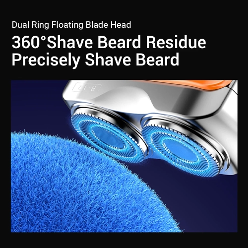 Electric Smart Shaver Digital Display Travel Shaver Mini Dual Blade Waterproof Men's Shaver Portable Beard Trimmer