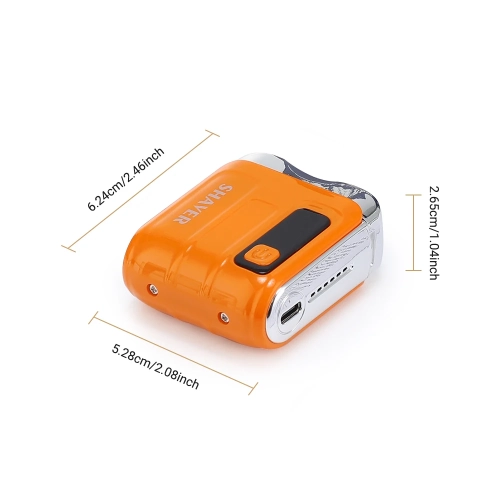 Electric Smart Shaver Digital Display Travel Shaver Mini Dual Blade Waterproof Men's Shaver Portable Beard Trimmer