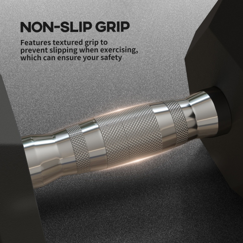 2 45 lb haltères hexagonaux en caoutchouc de Soozier haltères haltères haltères haltères pour entraînement physique pour le bureau à domicile,