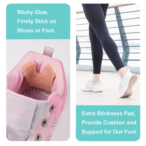 30pcs Horseshoe Foot Pads, 3 in 1 Felt Metatarsal Pads, Plantar Heel Pads for Pain Relief