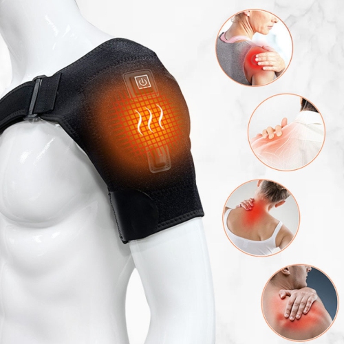 Electric Heating Shoulder Strap 3-Mode Temperature Control Heated Shoulder Brace Heating Pad Therapy Heat Wrap