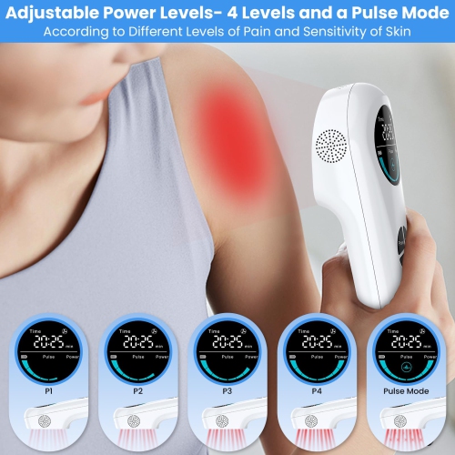 Red Light Therapy Wand With Tripod, 650nm and 808nm Red Light Infrared Phototherapy Machine for Relief of Joint and Muscle Pain