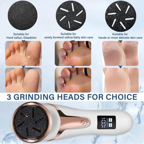 Electric Callus Remover for Feet,Portable Pedicure Tools Rechargeable Foot File Scrubber Callus Remover Tool,Foot Care Kit