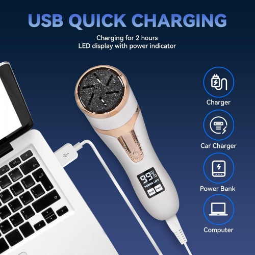 Electric Callus Remover for Feet,Portable Pedicure Tools Rechargeable Foot File Scrubber Callus Remover Tool,Foot Care Kit