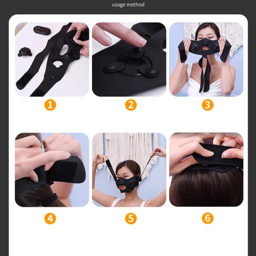Electric V-shaped Face Slimming Cheek Mask Massager Microcurrent Face Lift Up Belt Facial Care Beauty Instrument