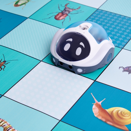 Loti-Bot Mat - Minibeasts, STEM Educational Activity Playmat, Compatible for Loti-Bot, Bee-Bot & Blue-Bot Programmable Robot Activities