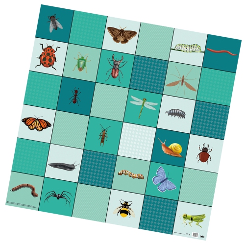 Loti-Bot Mat - Minibeasts, STEM Educational Activity Playmat, Compatible for Loti-Bot, Bee-Bot & Blue-Bot Programmable Robot Activities