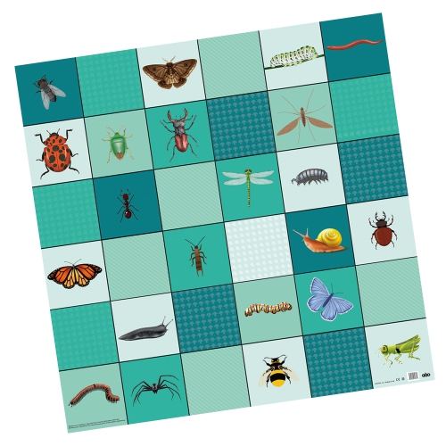 Loti-Bot Mat - Minibeasts, STEM Educational Activity Playmat, Compatible for Loti-Bot, Bee-Bot & Blue-Bot Programmable Robot Activities