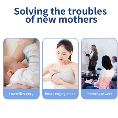 Wearable Breast Pump Hands-Free Electric Breast Pump Comfort Milk Collector Lightweight with LED Display 4 Modes and 12 Levels - White180ml