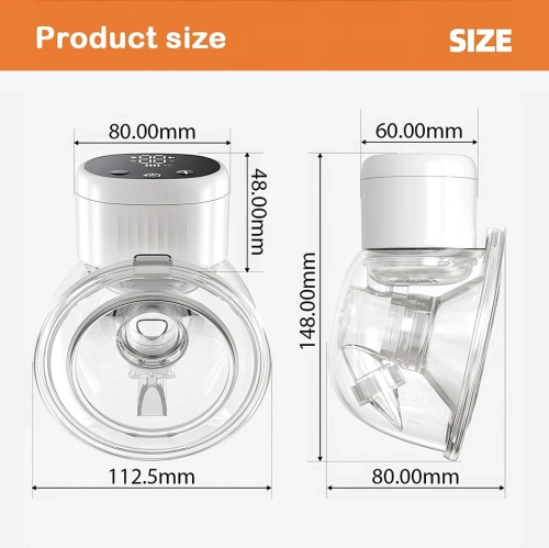 Tire-lait électrique Appareil tout-en-un prêt-à-porter intelligent Tire-lait automatique silencieux Tirez vos mains libres - Blanc