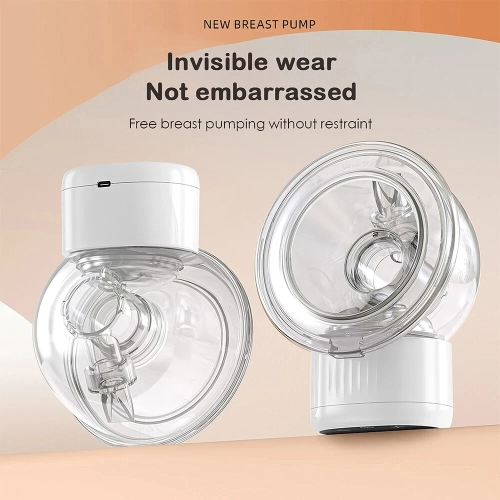 Electric Breast Pump Smart Wearable All-in-One Machine Silent Automatic Pumping Free Your Hands Portable Hands-free - White