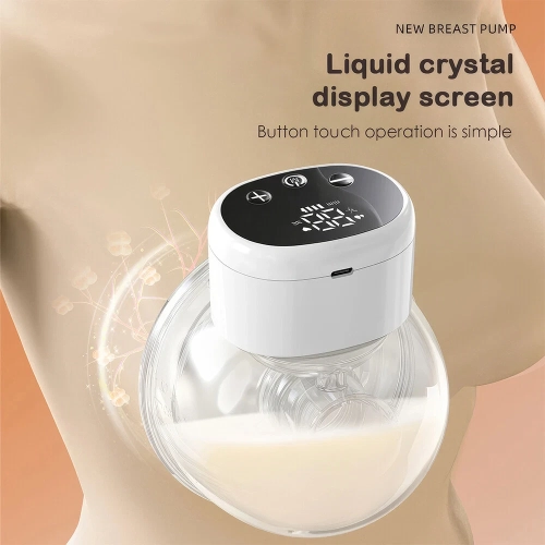 Electric Breast Pump Smart Wearable All-in-One Machine Silent Automatic Pumping Free Your Hands Portable Hands-free - White