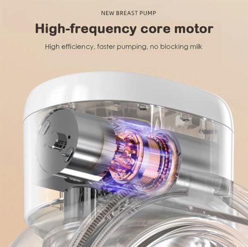 Electric Breast Pump Smart Wearable All-in-One Machine Silent Automatic Pumping Free Your Hands Portable Hands-free - White