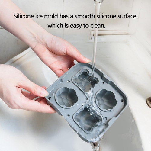 Moules à boule de glace en silicone de qualité alimentaire avec couvercle anti-éclaboussures, pinces et entonnoir, machine à glaçons Home Whiskey