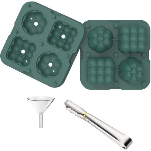 Moules à boule de glace en silicone de qualité alimentaire avec couvercle anti-éclaboussures, pinces et entonnoir, machine à glaçons Home Whiskey