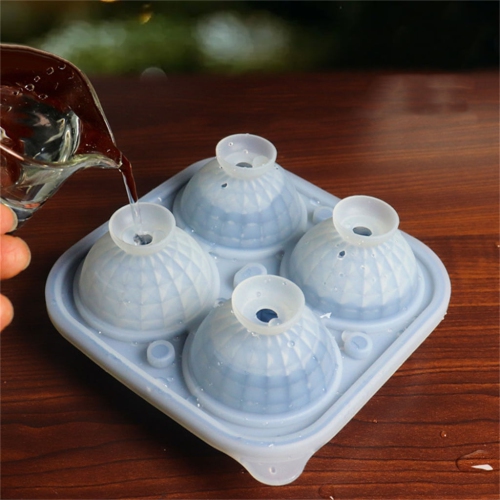 [Food Grade Silicone] Ice Ball Mold Set - Leak-proof Funnel Lid Design + Easy-to-Remove Special Ice Box, Suitable for Whiskey/Cocktail/Juice DIY