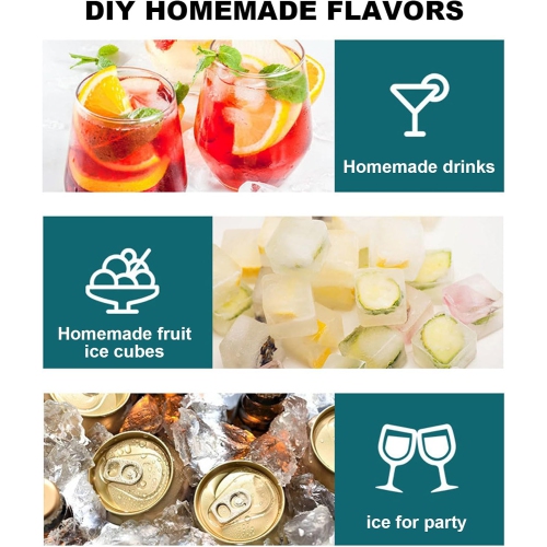 [Food Grade Silicone] Ice Ball Mold Set - Leak-proof Funnel Lid Design + Easy-to-Remove Special Ice Box, Suitable for Whiskey/Cocktail/Juice DIY