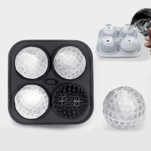 [Food Grade Silicone] Ice Ball Mold Set - Leak-proof Funnel Lid Design + Easy-to-Remove Special Ice Box, Suitable for Whiskey/Cocktail/Juice DIY