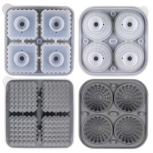 [Food Grade Silicone] Ice Cube Mold Set - Leak-proof Funnel Cover Design + Easy-to-Remove Special Ice Box, Suitable for Whiskey/Juice DIY Creative