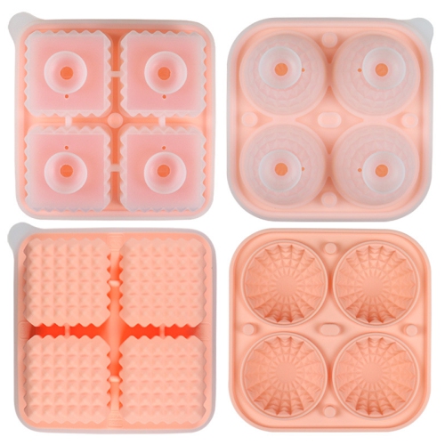 [Food Grade Silicone] Ice Cube Mold Set - Leak-proof Funnel Cover Design + Easy-to-Remove Special Ice Box, Suitable for Whiskey/Juice DIY Creative