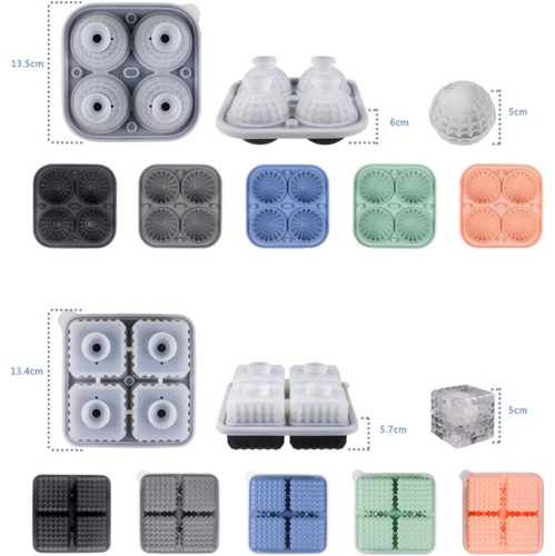 [Silicone de qualité alimentaire] Ensemble de moules à glaçons – Couvercle antifuite + boîte à glaçons spéciale facile à retirer, convient aux cubes