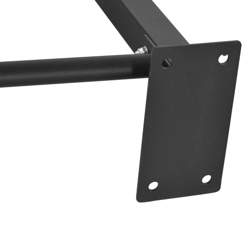 Barre de traction murale pour menton de Soozier, station d'entraînement pour le haut du corps avec mousse antidérapante pour gymnase à domicile, noir