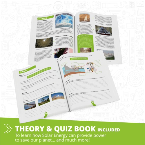 Engino DISCOVERING STEM SOLAR POWER: Converting Sunlight to Electricity - Educational Building Block - Can build 16 Models