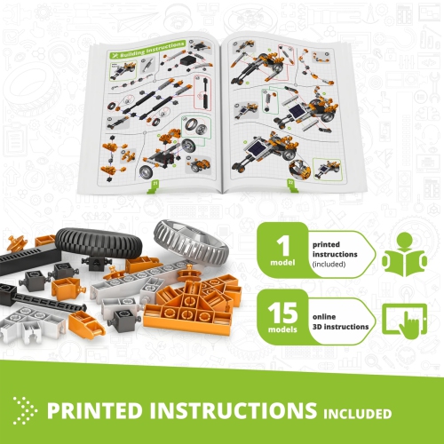 Engino DISCOVERING STEM SOLAR POWER: Converting Sunlight to Electricity - Educational Building Block - Can build 16 Models