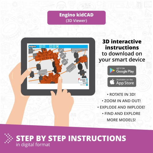 Engino STEM QBOIDZ & Junior Robotics Set, Learn How to Code, Programming Experiments School and HomeSchooling Robotic Kit, Guided Experiements &