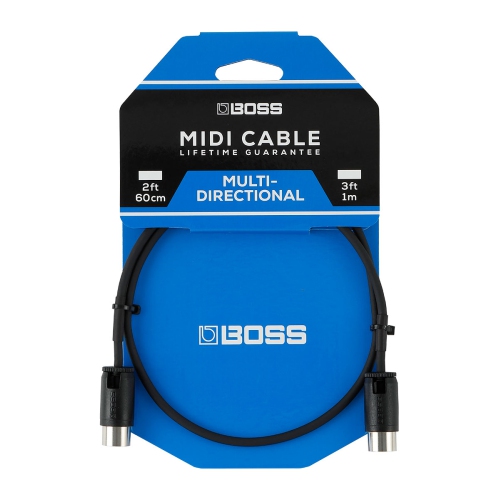 Câble MIDI multidirectionnel DE BOSS - 1 pi