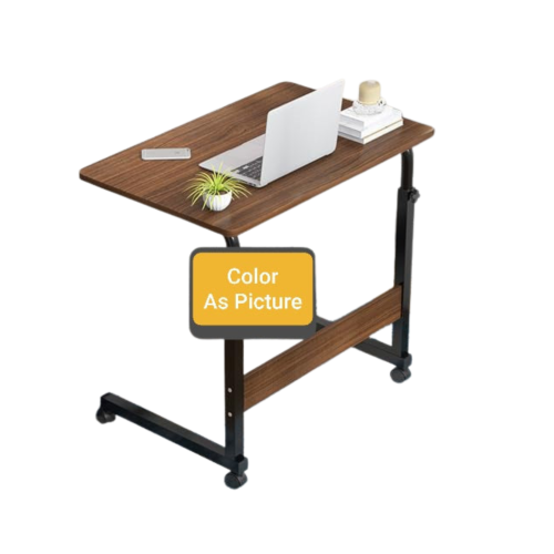 Comfy Goods Height-Adjustable Standing Desk with Wheels - Brown