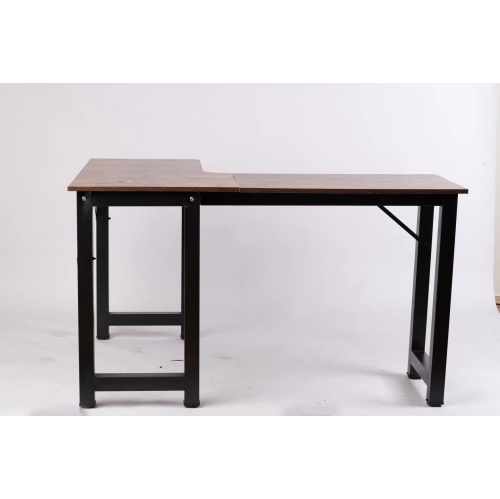 Comfy Goods Contemporary L-Shape Office Desk for Multi-Tasking Antique