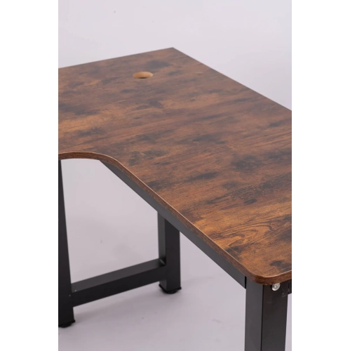 Comfy Goods Contemporary L-Shape Office Desk for Multi-Tasking Antique