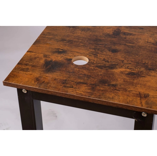 Comfy Goods Contemporary L-Shape Office Desk for Multi-Tasking Antique