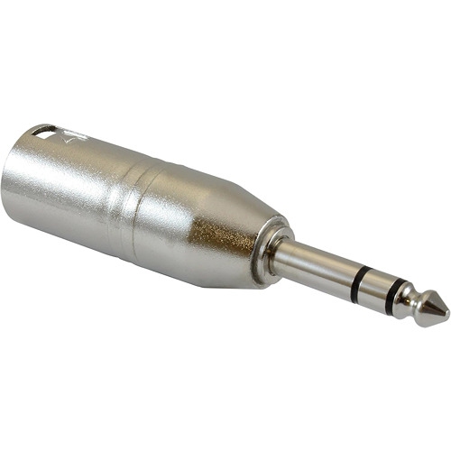 Adapter XLR Male to 1/4″ TRS Male – Metallic Stereo