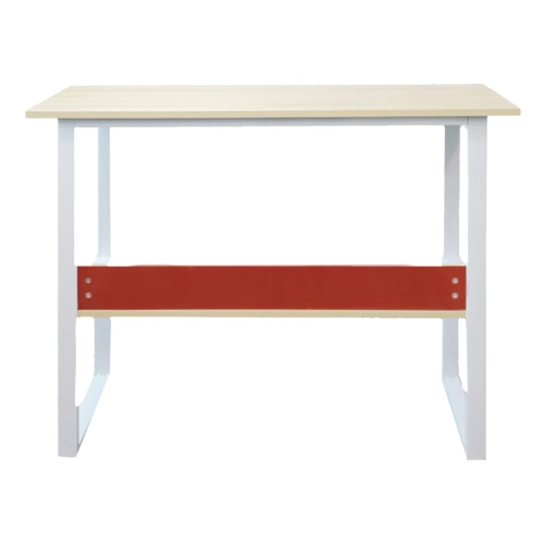 Comfy Goods Modern Office Computer Desk with Bookshelf - Cream