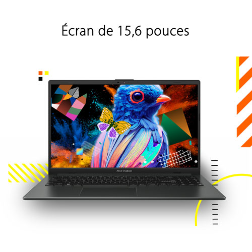 ASUS Vivobook Go 15 15.6" Laptop - Mixed Black (AMD Ryzen 5 7520U/16GB RAM/512GB SSD/Windows 11 Home)