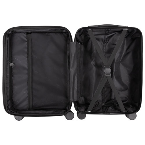 Bagage de cabine rigide extensible de 21,5 po et sac à dos New York de Bugatti - Fer forgé - Exclusivité de Best Buy
