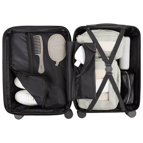 Bagage de cabine rigide extensible de 21,5 po et sac à dos New York de Bugatti - Fer forgé - Exclusivité de Best Buy