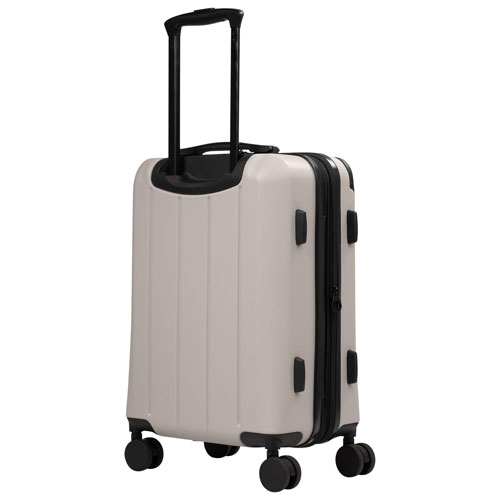 Bugatti New York 21.5" Hard Side Expandable Carry-On Luggage & Backpack - Taupe - Only at Best Buy