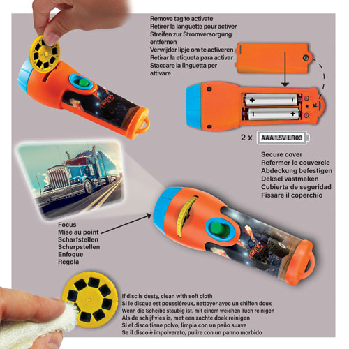 Brainstorm Tractor & Truck Torch & Projector