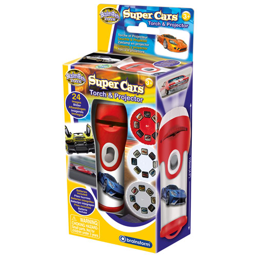 Brainstorm Super Cars Torch & Projector