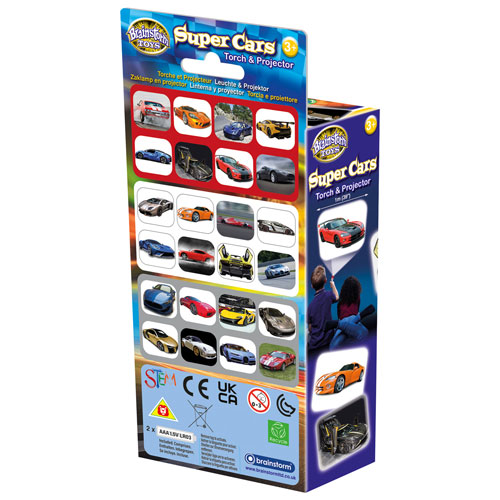 Brainstorm Super Cars Torch & Projector
