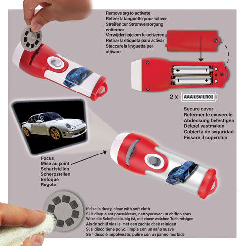 Brainstorm Super Cars Torch & Projector