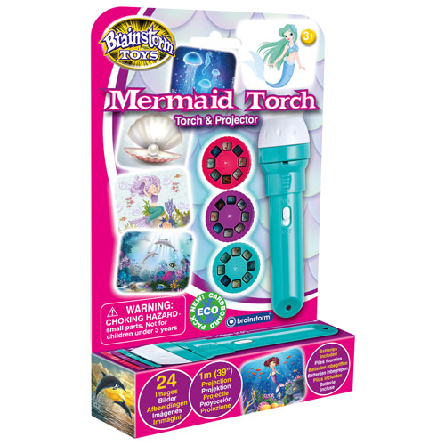 Brainstorm Mermaid Torch & Projector
