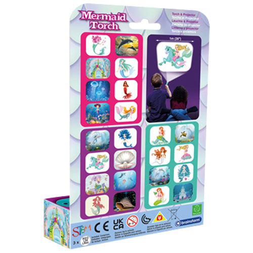 Brainstorm Mermaid Torch & Projector
