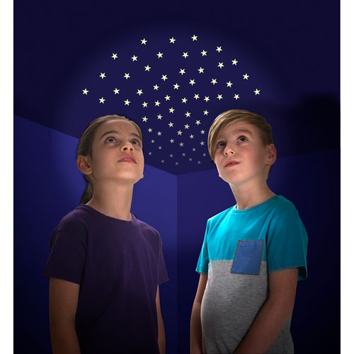 Brainstorm Starry Night Ceiling Glow Stars - Glow - 60 Pieces